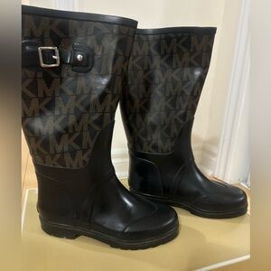 Michael Kors Black Rain Boots